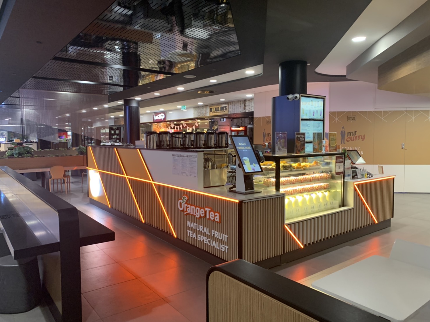 Orange Tea Toowong Village counter