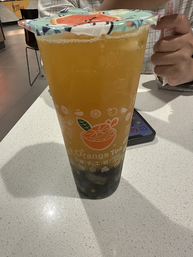 Fruit tea with pearls at Orange Tea Toowong Village