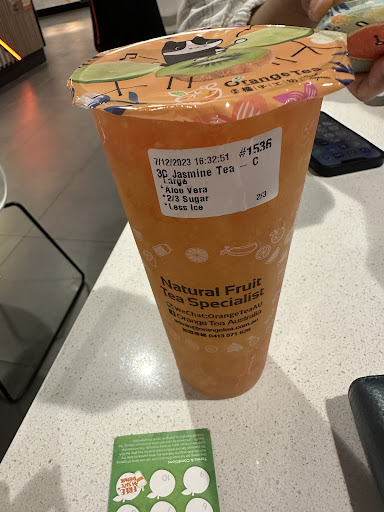 Orange Tea milk tea cup